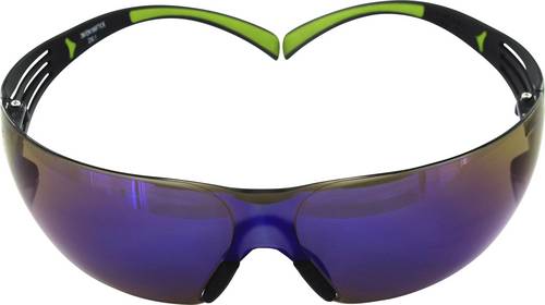 3M SecureFit 400 SF408AS Schutzbrille verspiegelt Schwarz, Grün