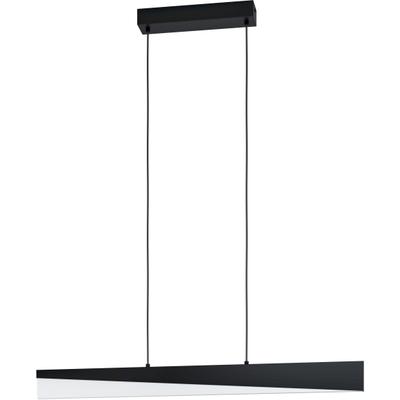 EGLO Hängeleuchte "ISIDRO", schwarz, H: 110cm, 1 Stk., Leuchten, Hängeleuchte in schwarz aus Alu, Stahl - 27W - Warmweiß, Hängeleuchte