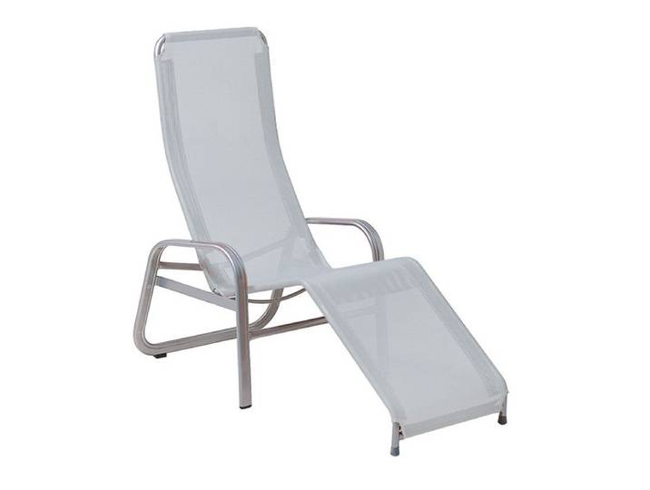 Karasek Florida Neo Bäderliege Aluminium/Textilene Hellgrau
