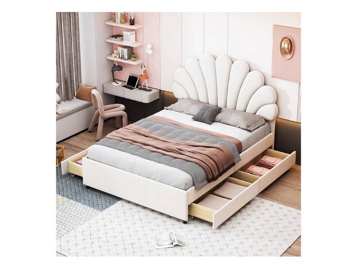 LuxusKollektion Polsterbett Polsterbett Kinderbett 140x200