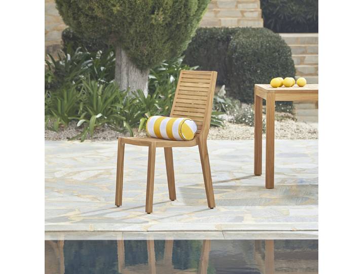 Gartenstuhl aus massivem Teakholz Teo - Natur - Teak