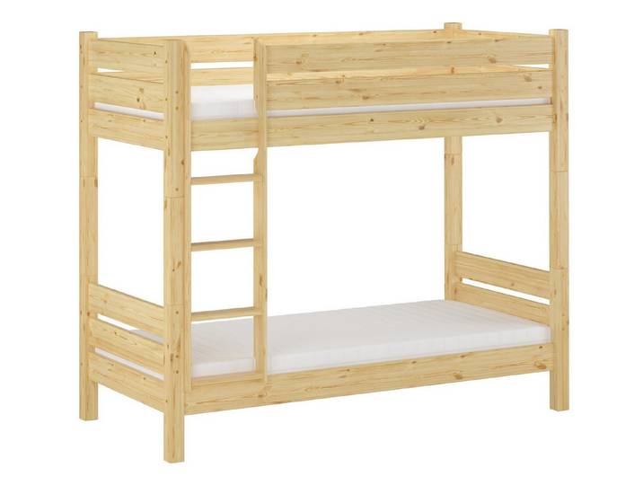 ERST-HOLZ Etagenbett Etagenbett Extra Stabil für Jugendliche und Erwachsene