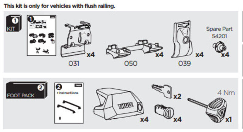 France Attelage Kit Thule 6080