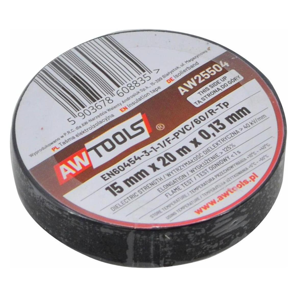 Awtools 19mm x 20 m schwarzes Isolationsband (19 mm) (35616863)