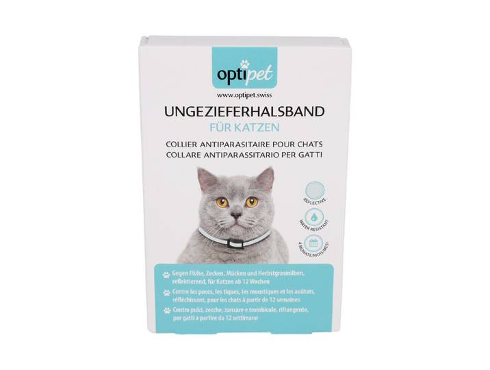 Optipet Ungezieferhalsband für Katzen reflective