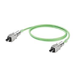 Weidmüller 1119730010 RJ45 Patchkabel CAT 5e SF/UTP 1.00 m Grün Flammwidrig, mit Rastnasenschutz 1 St.