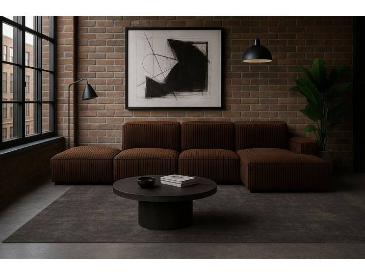 Kaiser Möbel Ecksofa Ecksofa Cursal – modulares L-Sofa mit großzügigem Design, Einzelsofa, L-Form, modulares System, minimalistisches Design