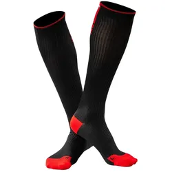 Under Shield, Unisex, Sportsocken, PUSH Sportsocken mit abgestufter Kompression (39 - 42), Rot, Schwarz