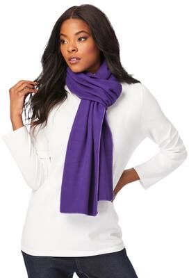 Women's Microfleece Scarf by Accessories For All in Midnight Violet