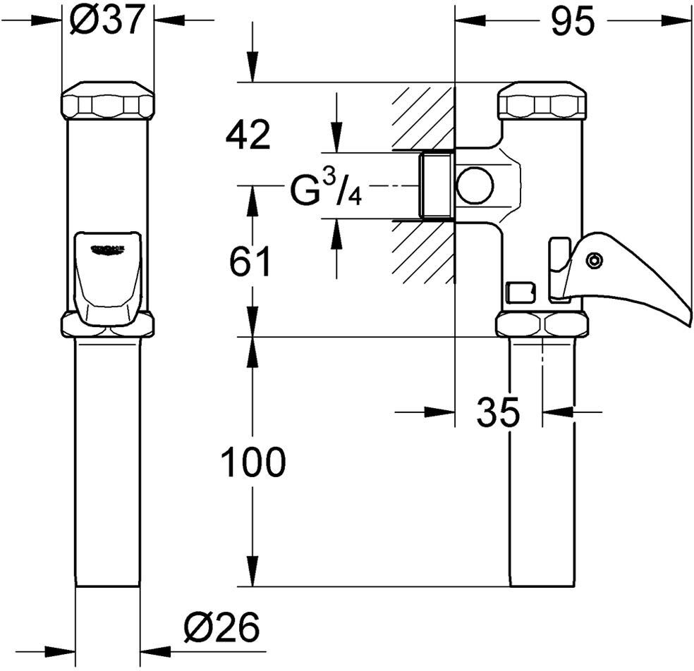 Grohe DAL Automatic-Spüler für WC