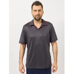 MEN'S TOUCH Pyjama Shirt, 1/2-Arm Mikrofaser Kontrastdetails Polokragen