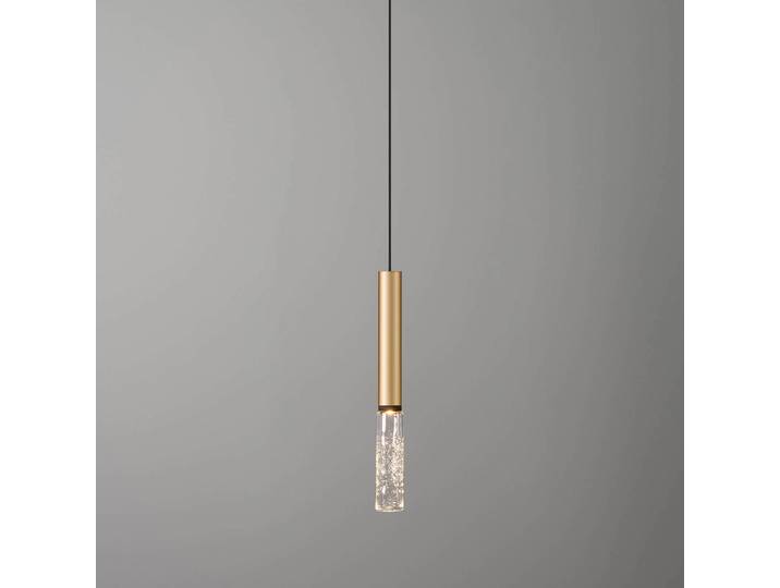 OLEV Designer Hängelampe Beam Stick Glass, messing / gold, für Wohn- / Esszimmer, Glas, Design, Pendelleuchte