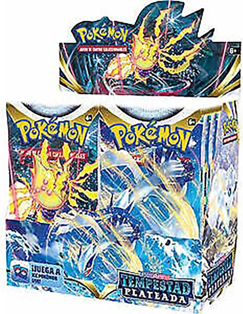 Pokemon Trading Card Game Sword & Shield Silver Tempest Booster Box Sammelkarten Spanisch Mehrfarbig Mehrfarbig One Size