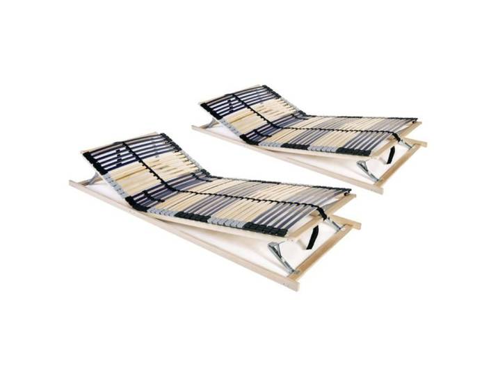 Sommiers à lattes - Top vente® - 2 pcs - 42 lattes 7 zones
