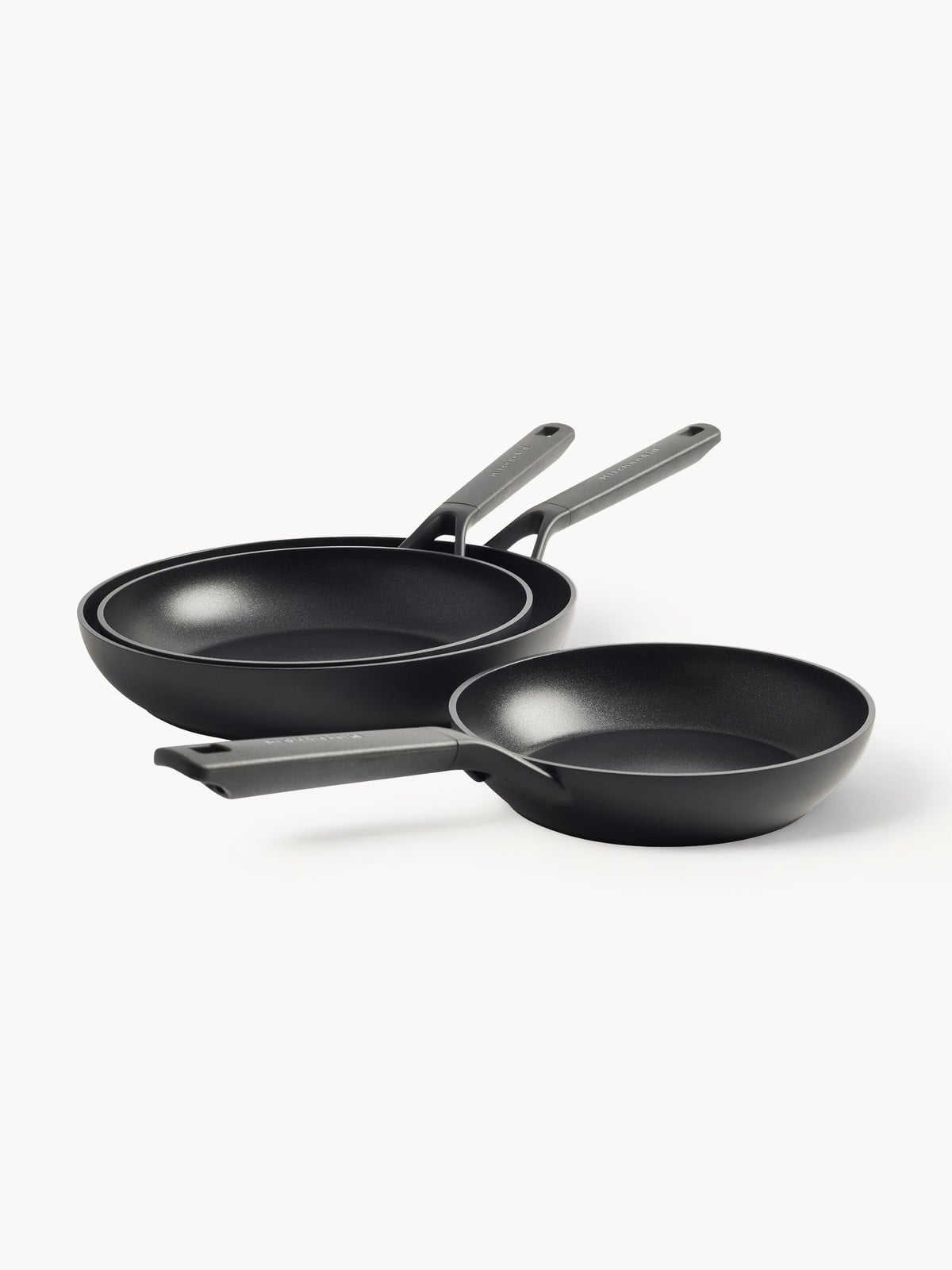 KitchenAid 3-delige set braadpannen met antiaanbaklaag