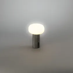 Antibes Mini USB-LED-Tischleuchte silber matt