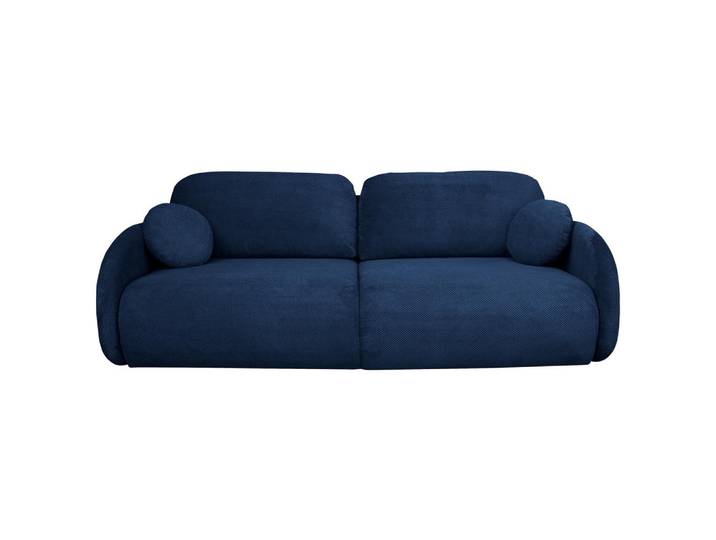 Carryhome Schlafsofa, Blau, Kunststoff, 2-Sitzer, Füllung: Silikon,Silikon, 222x90x100 cm, Liegefunktion, Schlafen auf Sitzhöhe, Rücken echt, Wohnzimmer, Sofas & Couches, Schlafsofas, Schlafsofas mit Bettkasten