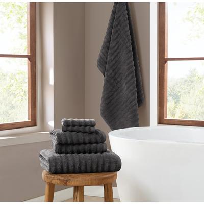 Brooklyn Loom Textured Zero Twist 6 Piece Towel Set