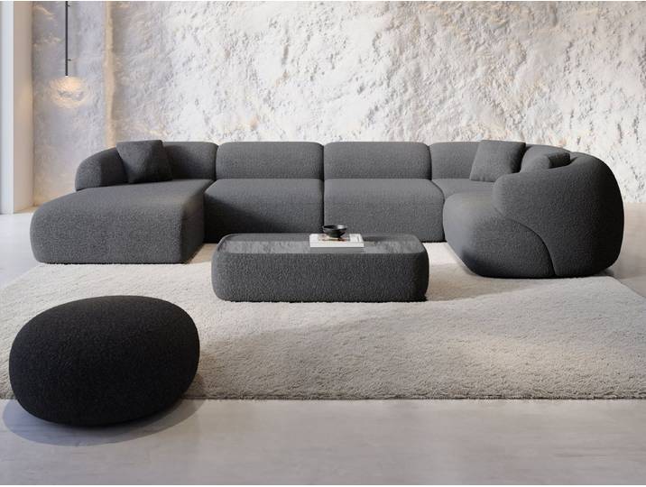 Sofa Dreams Wohnlandschaft Wohnlandschaft Monteluna XL U-Form in Stoff, Wohnlandschaft, U-Form, Moderne Wohnlandschaft in U-Form, 2 Zierkissen inklusive