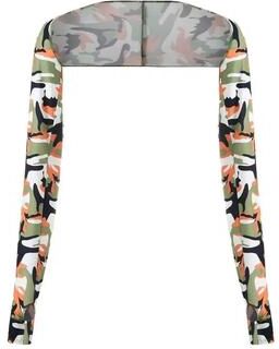 Uplifted Finds One Piece Ultra Thin Shawl Cooling Arm Sleeves & UV Sun Guard camouflage Orange