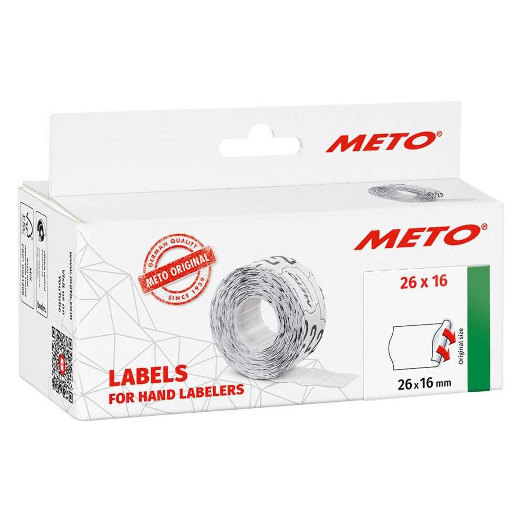 METO Preis-Etiketten 9506167 Permanent Etiketten-Breite: 26 mm Etiketten-Höhe: 16 mm Weiss 1 St. (9506167)