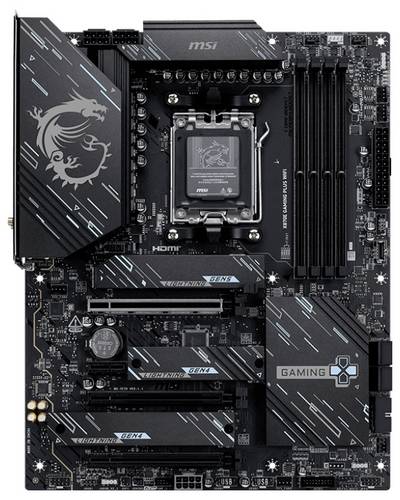 MSI X870E GAMING PLUS Mainboard Sockel (PC) AMD AM5 Formfaktor (Details) ATX Mainboard-Chipsatz AMD X870