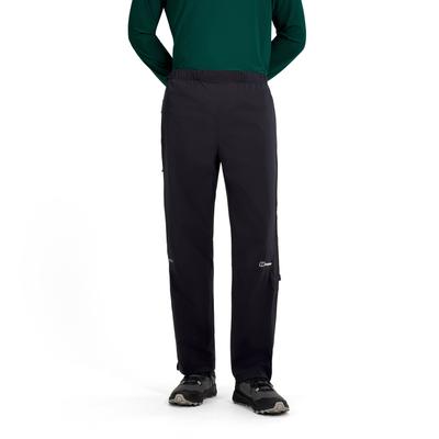 Regenhose BERGHAUS "PACSMART 2.5L RAIN-PANT", Herren, Gr. XL (54), Länge 29, schwarz, schwarz 29, Obermaterial: 100% Polyamid, Hosen Regenhose, ohne Verschluss, atmungsaktiv, wasserdicht, aus Polyamid
