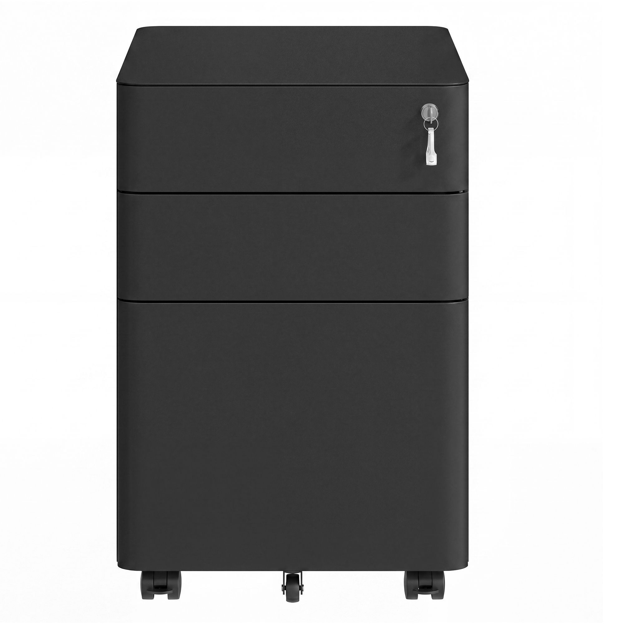 SONGMICS Rollcontainer, Aktenschrank, Büroschrank mit Rollen OFCB35032B101