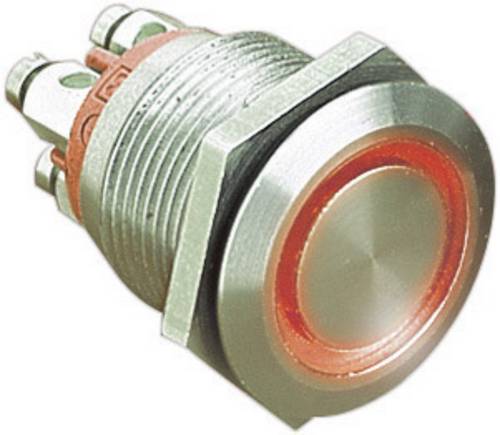 Bulgin MPI002/TERM/WH MPI002/TERM/WH Vandalismusgeschützter Drucktaster 24 V/DC 0.05A 1 x Aus/(Ein) tastend Weiß (Ø x L) 22mm