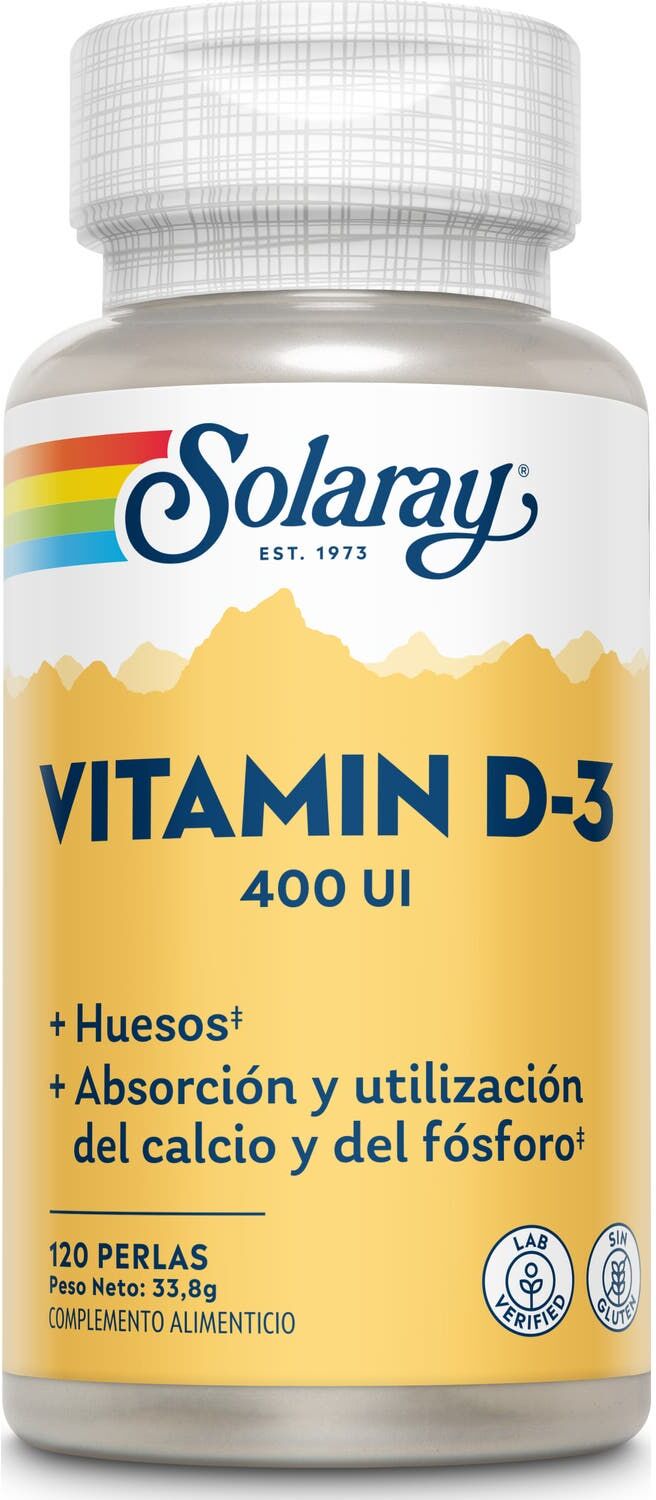 SOLARAY Vitamina D3 400Ui 120 caps