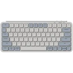 Keychron B1 Pro Ultra-Slim Wireless Biało-niebieski (US, Kabellos), Tastatur, Blau, Weiss