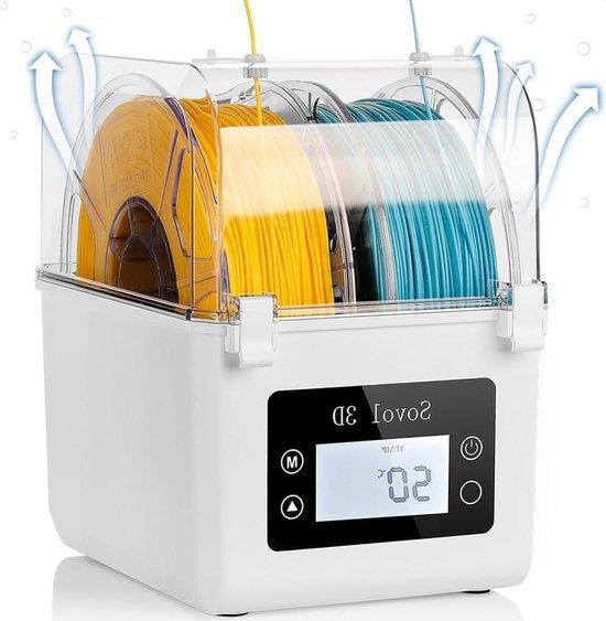 Sovol3D Filament Droger Droogbox voor 3D Printen - Wit - Capaciteit voor 2 Rollen