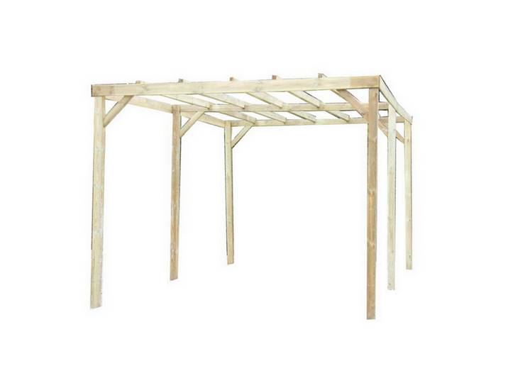 Carport traité autoclavé sans couverture