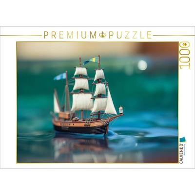 CALVENDO Puzzle Reise in Miniatur mit dem Segelschiff | 1000 Teile Lege-Größe 64x48cm Foto-Puzzle für glückliche Stunden