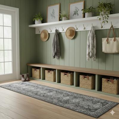 Amer Rugs Alaska Machine-Washable Vintage Boho Medallion Area Rug