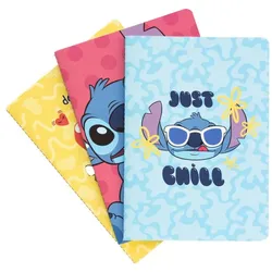 Disney Stitch - Set Hefte A5 aus der Kollektion Tropical, 3 Stk..