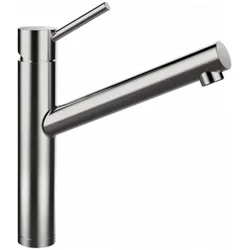 Schock Armatur Altos 529003EDM, Edelstahl massiv, Niederdruck, Festauslauf