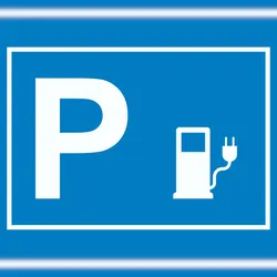HB-Druck Stromtankstelle Parkplatz Schild waagerecht A1 (594x841mm)