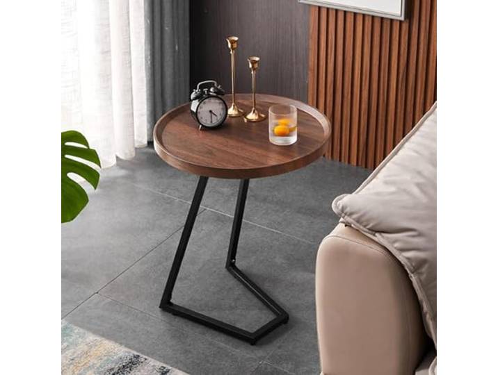 JIiopCFegh for Schlafzimmer & Sofa – Funktionaler Snacktisch for gemütlichen(40cm,Brown)