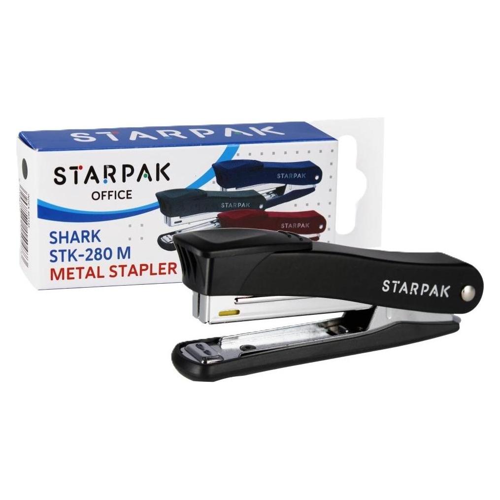 Starpak Shark STK-280 M Heftgerät, schwarz (12 Blätter) (40937840)