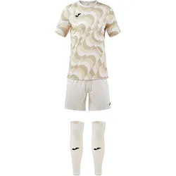 JOMA New Area Trikot, Shorts + Sleeve-Stutzen Set 003 - beige XL