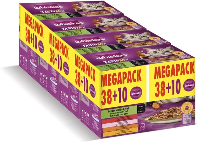 Whiskas Bundle Tasty Mix Seleção Chef 4 un x 12 un