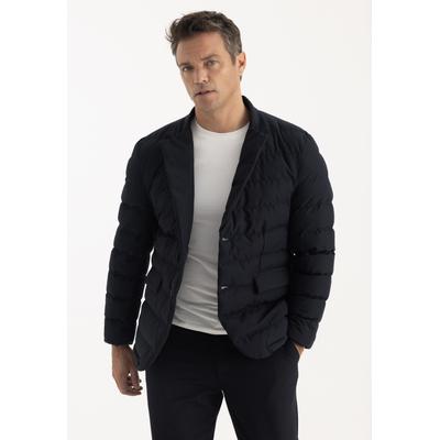 Steppjacke FELIX HARDY "Puffer", Herren, Gr. S, schwarz (navy), Jacken Steppjacke