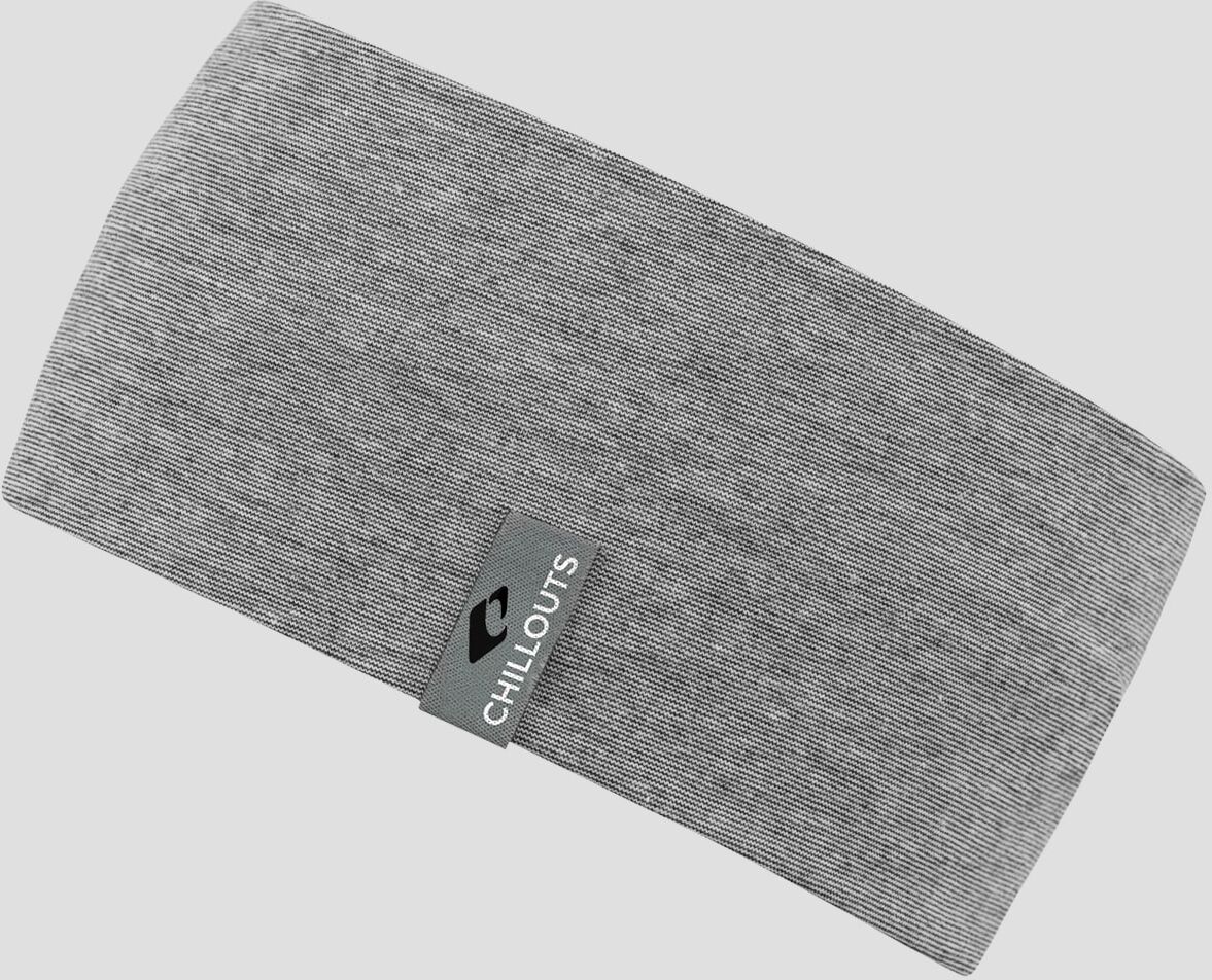 Stirnband CHILLOUTS "Arica Headband", Damen, grau, Web, Materialmix, meliert, Mützen Stirnband, hautfreundlich, atmungsaktiv, regulierend grau Einheitsgröße