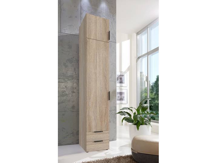 Armoire Modena avec rehausse 40cm Marron/Imitation chêne brut de sciage