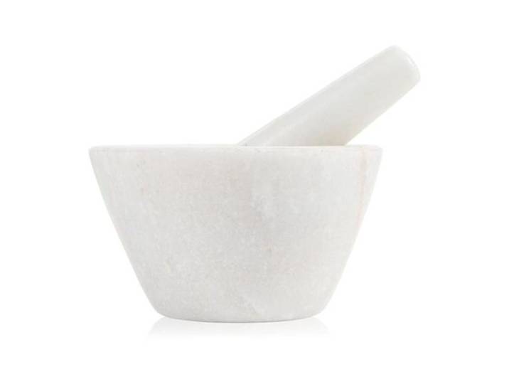 Diverse Mörser Spicy weiss Marmor B 10.5 cm