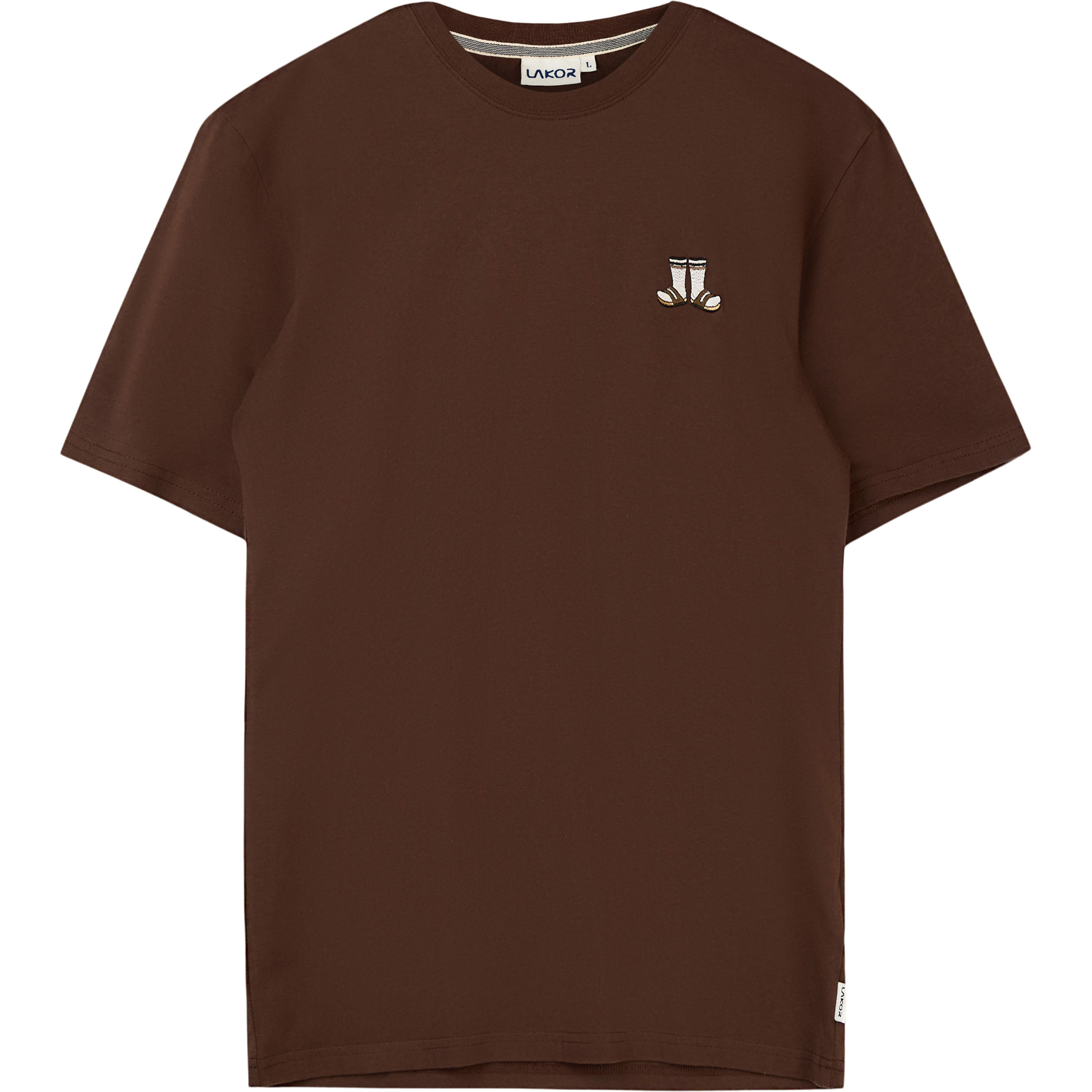 Lakor Mini Socks&Sandals Herren T-Shirts braun Größe XL Lifestyle Hautfreundlich