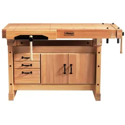 Sjöbergs Hobelbank ELITE 1500 + Schrankmodul Unterschrank SM03 Werkbank