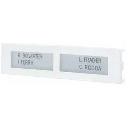 Comelit UT9212MW Tastenabdeckung Ultra Metal, Doppeltaste, weiss