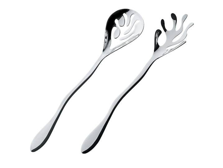 Alessi Couverts à salade Mediterraneo acier inoxydable